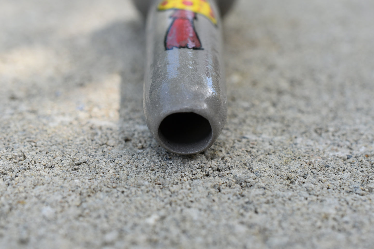 Speckled Mushrooms, Cement Gray Color, Small Pipe