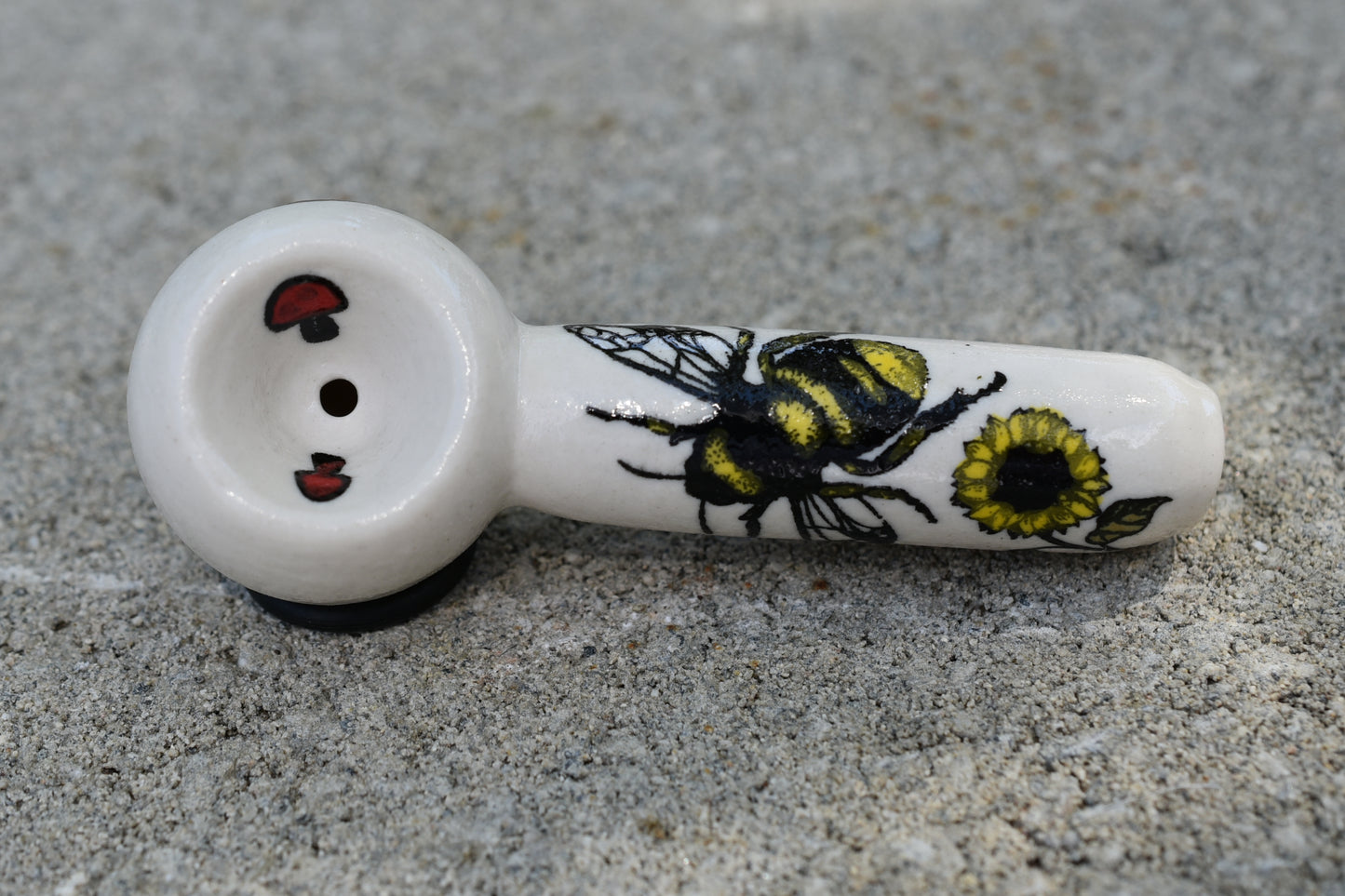 Honey Bee, Sunflower, Small Pipe