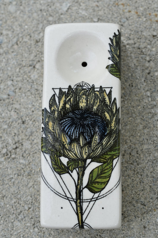 Artichoke Flower, Rectangular Pipe