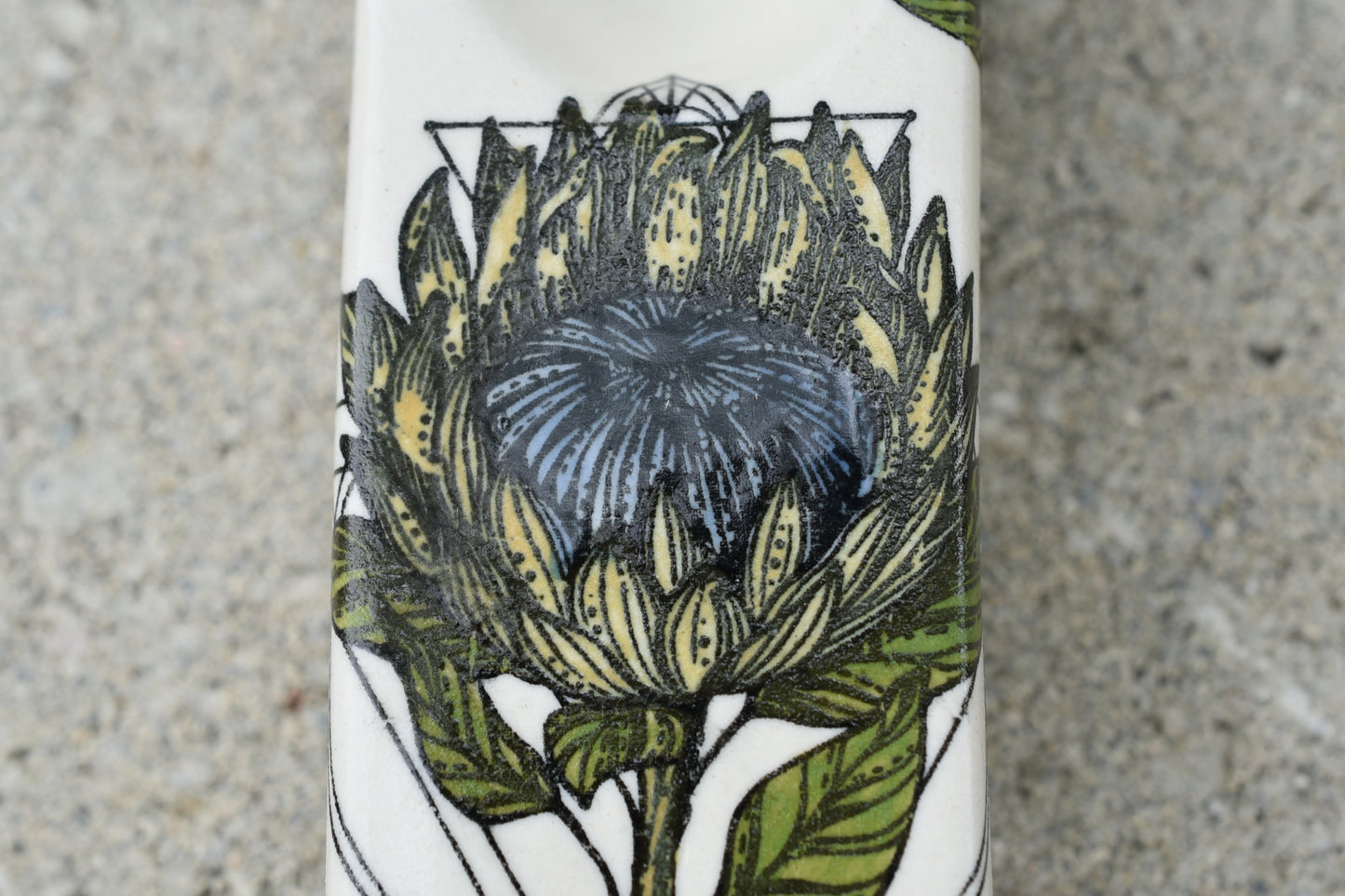 Artichoke Flower, Rectangular Pipe