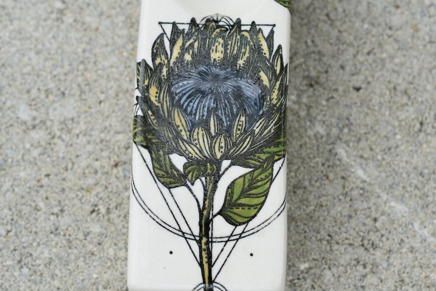 Artichoke Flower, Rectangular Pipe