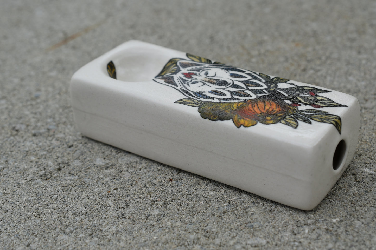 Wolf, Spirit Animal, Rectangular Pipe