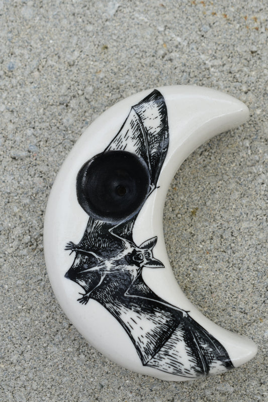 Bat Moon, Moon Shaped, Unique Pipe