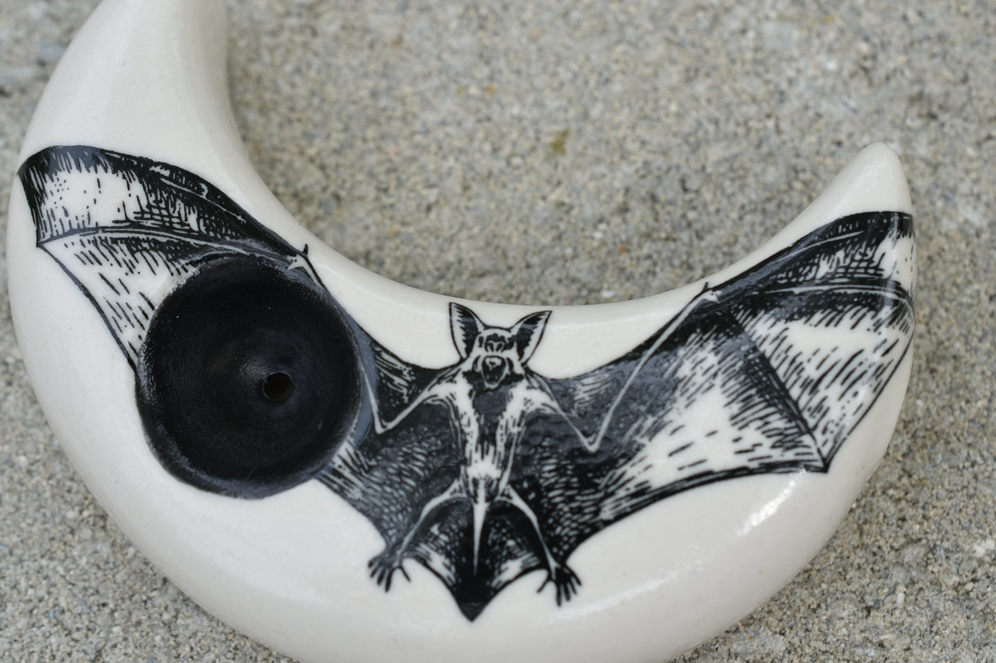 Bat Moon, Moon Shaped, Unique Pipe