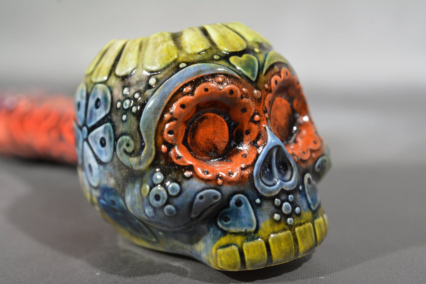 Day of the Dead, Dia De Los Muertos Skeleton Pipe, On Sale