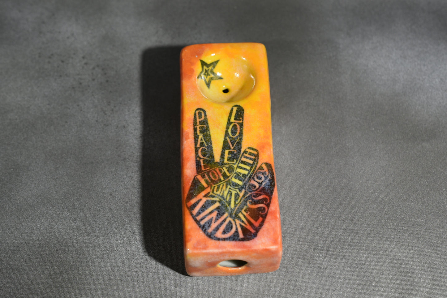 Tye Die, Peace Sign, Rectangular Pipe, On Sale