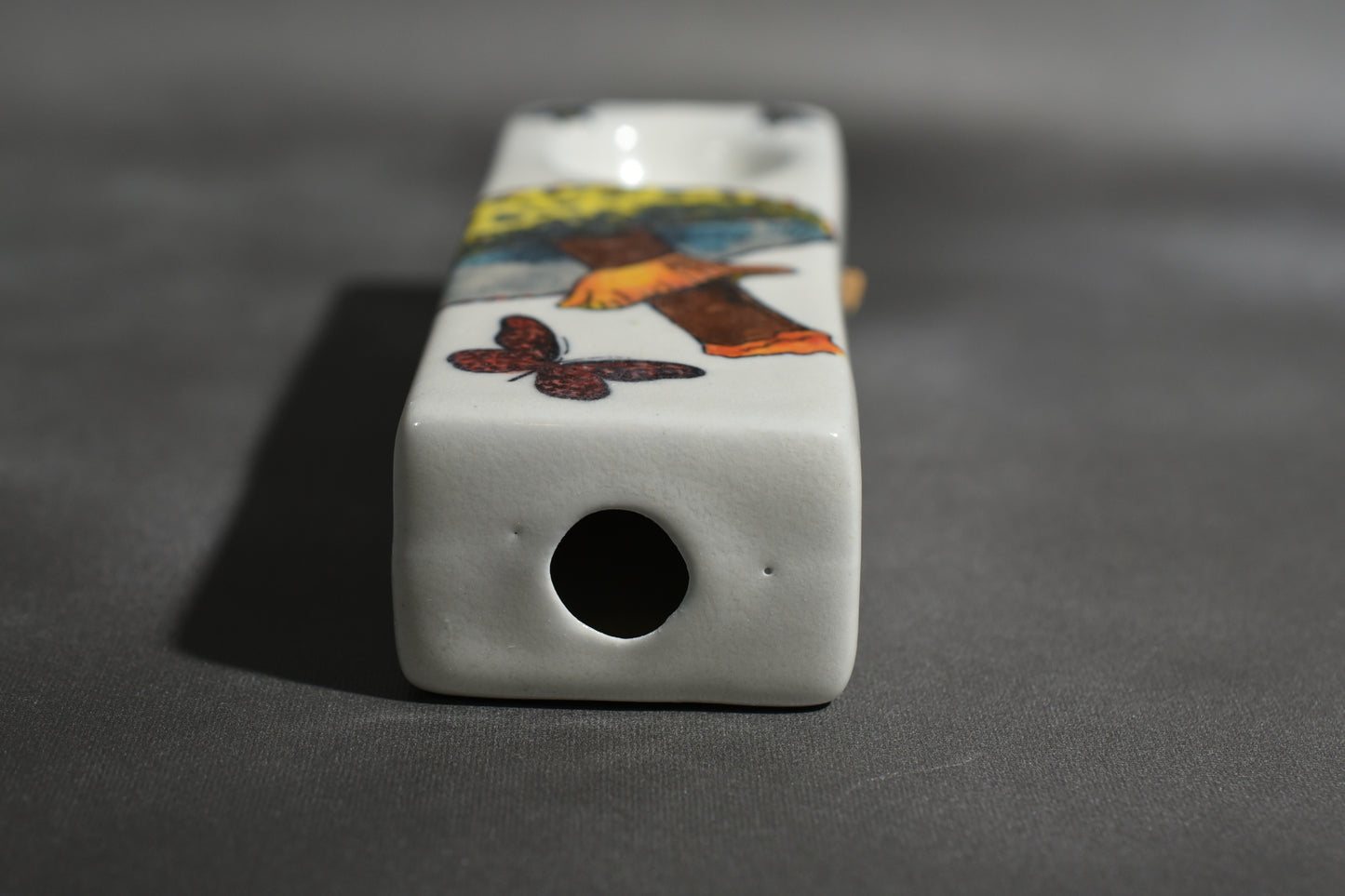 Mushroom and Butterfly, Rectangular Shaped Pipe, On Sale