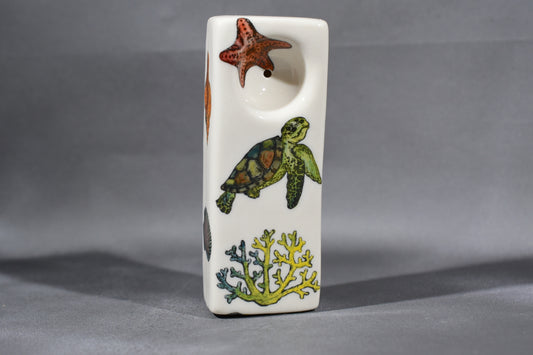 Green Sea Turtle, Coral Reef, Star Fish, Rectangular Pipe